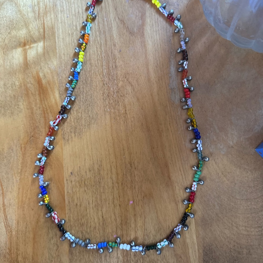 Handmade Multicolor Seed Bead Necklace